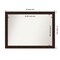 Amanti Art Non-Beveled Wall Mirror, William Mottled Bronze Narrow Frame